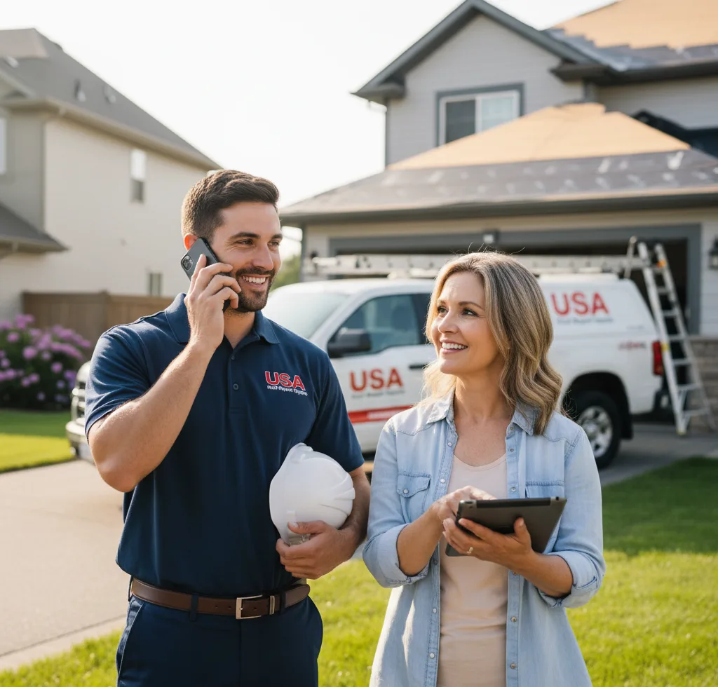 USA Roof Repair Experts customer support in Sigourney